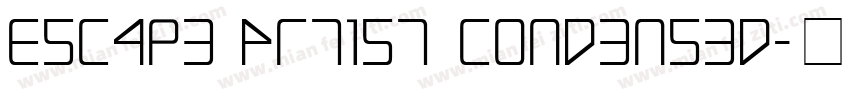 Escape Artist Condensed字体转换